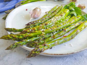 Asparagus on a plate
