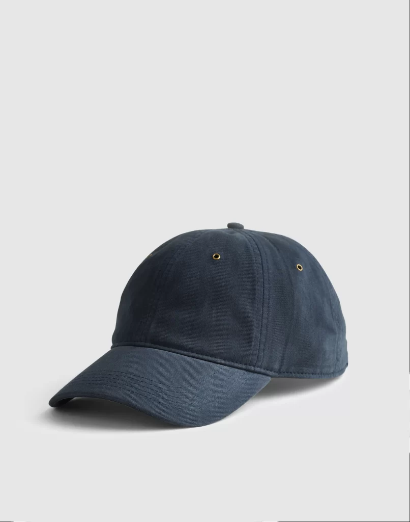 Navy blue cotton baseball hat