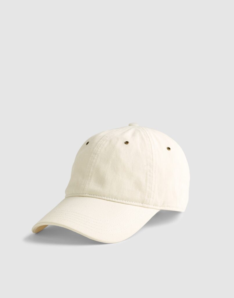 Cream cotton baseball hat